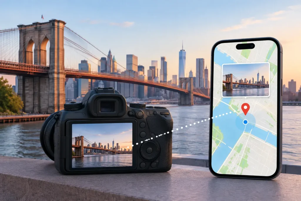 DSLR Location Matching for Accurate Photo Maps