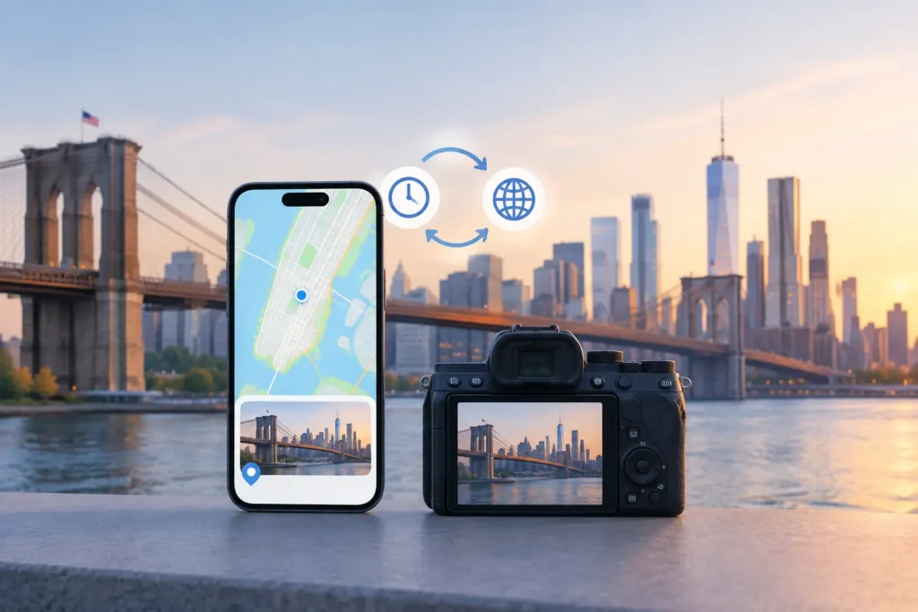How to Sync Camera Clock Timezone Before Geotagging